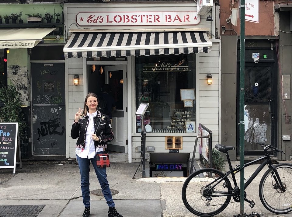 Ed's Lobster Bar storefront in New York.